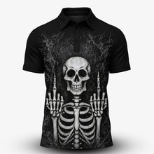 Skeleton Finger Men Polo Shirt