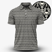 Skeleton Finger Pattern Men Polo Shirt
