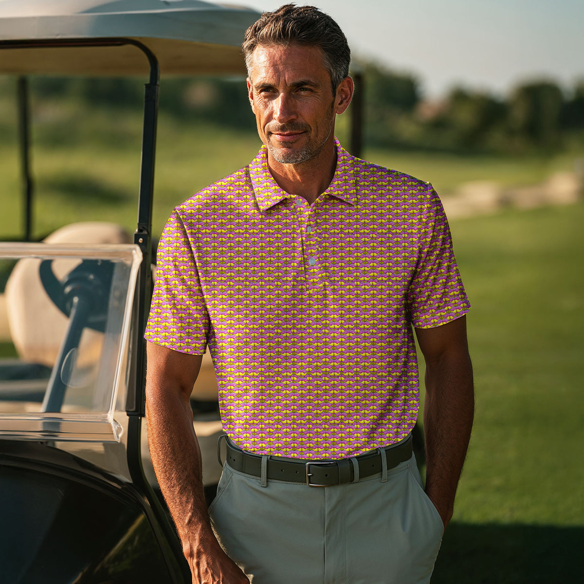 The Ice-cream Seamless Men Polo Shirt