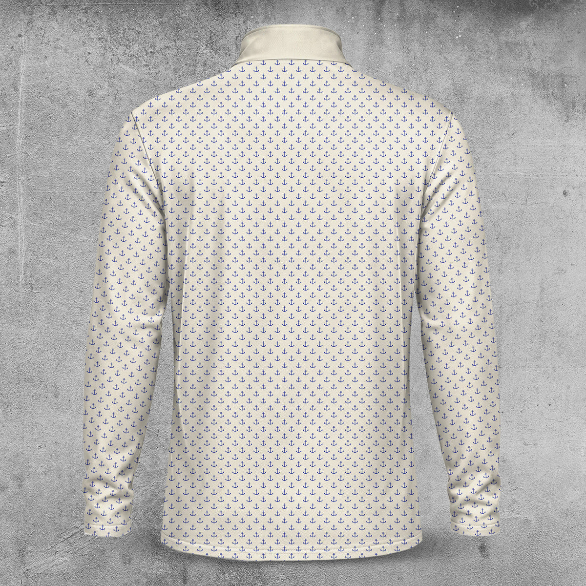 Blue Vanilla Anchor Men Quarter-zip Pullover