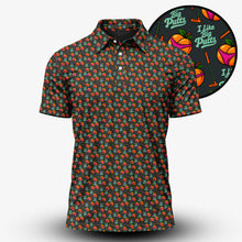 I Like Big Putts Orange Men Polo Shirt