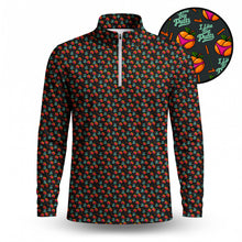 I Like Big Putts Orange Men Quarter-zip Pullover