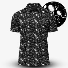 Old Picture of a Golfer Men Polo Shirt
