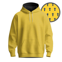 Yellow And Blue 2027 Trophy Pattern Men Hoodie