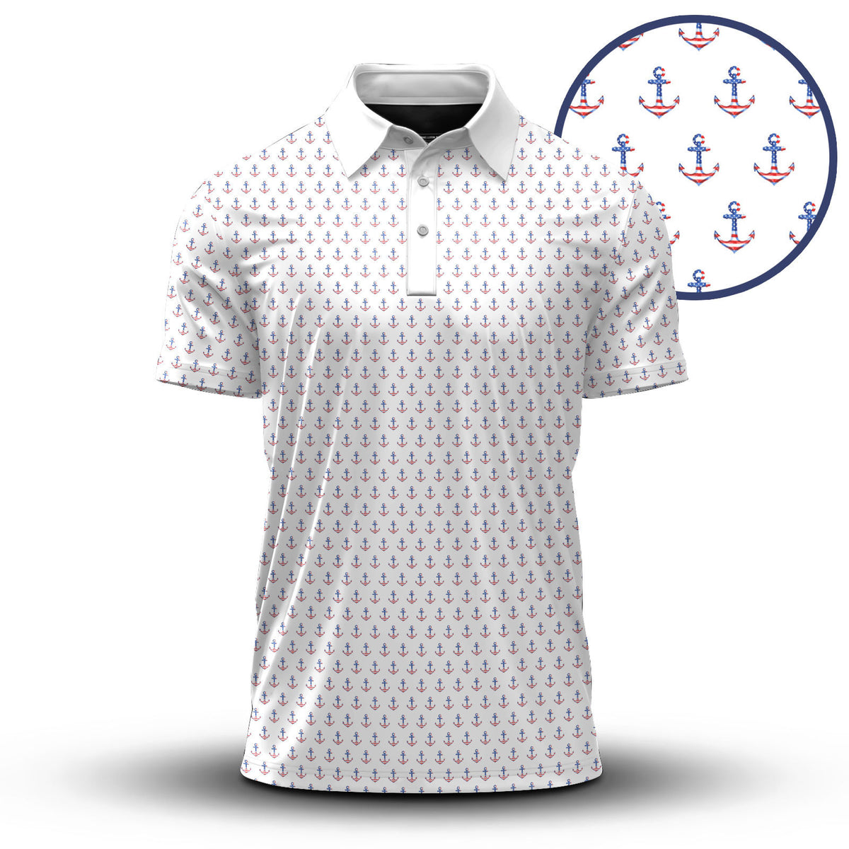 USA Anchor 2026 Men Polo Shirt