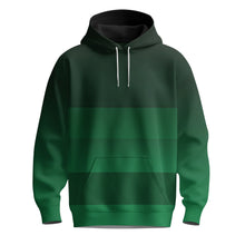 MT Tournament Sports Green Gradient Stripes Pattern Men Hoodie