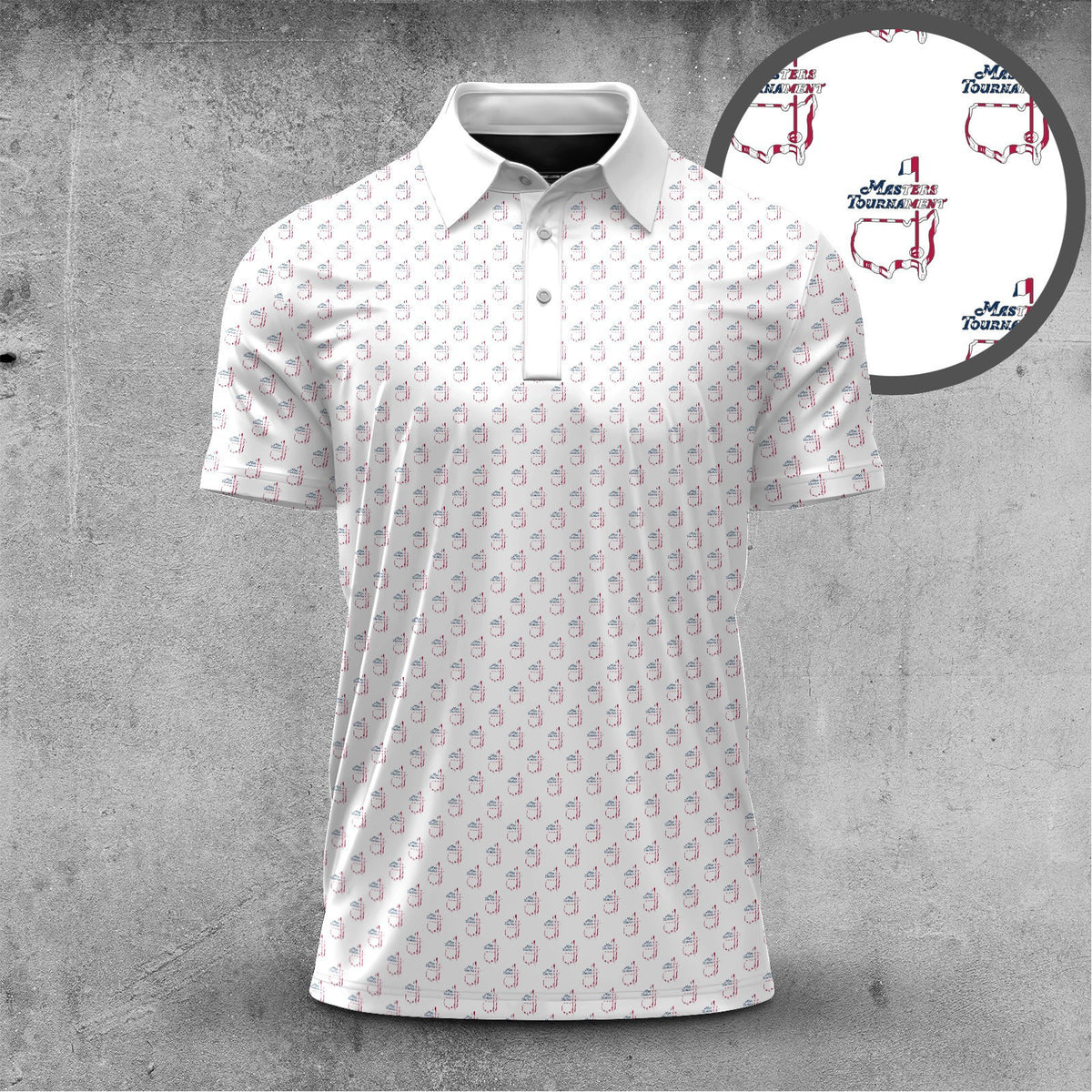 America Pattern Men Polo Shirt