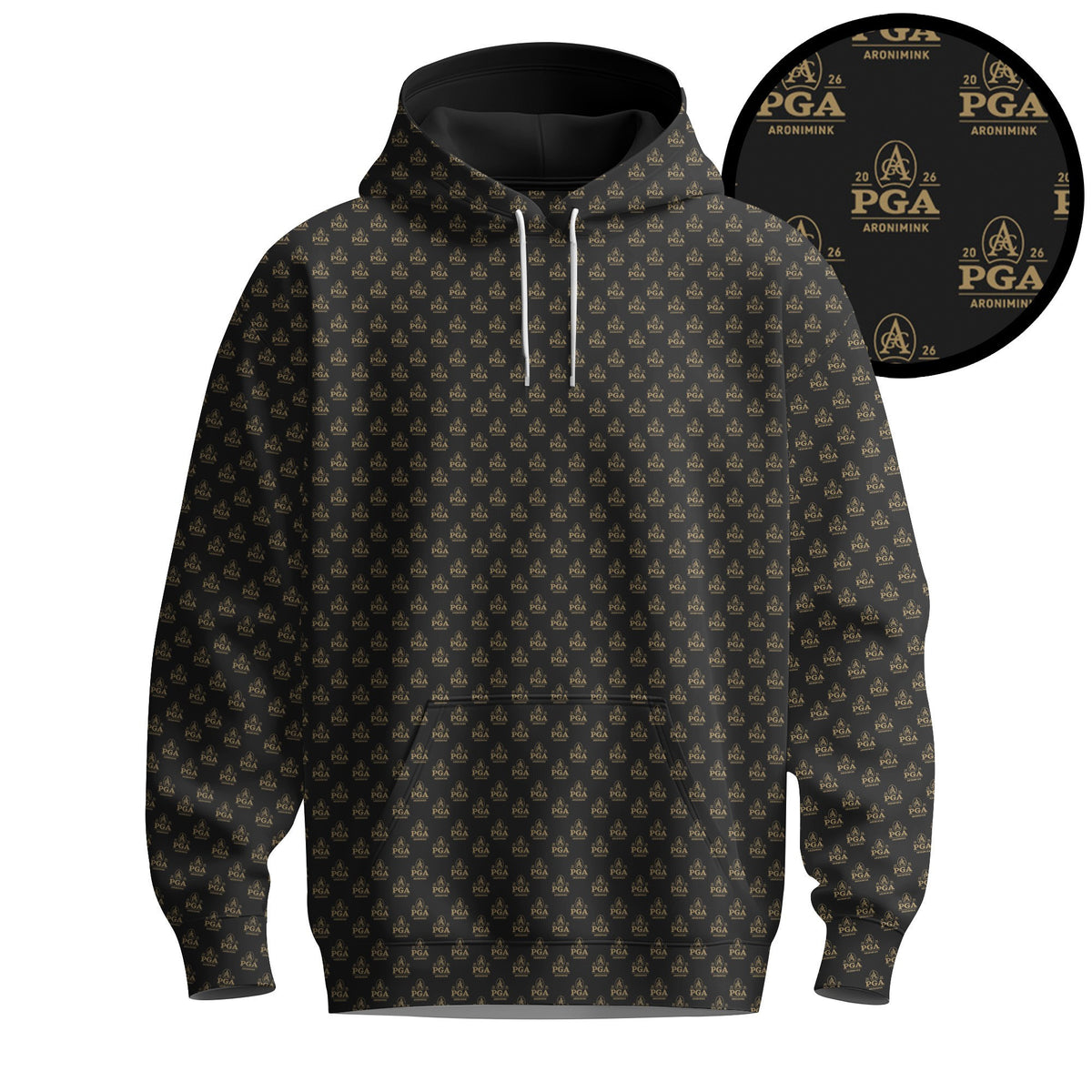 Black The 2026 Pattern Men Hoodie