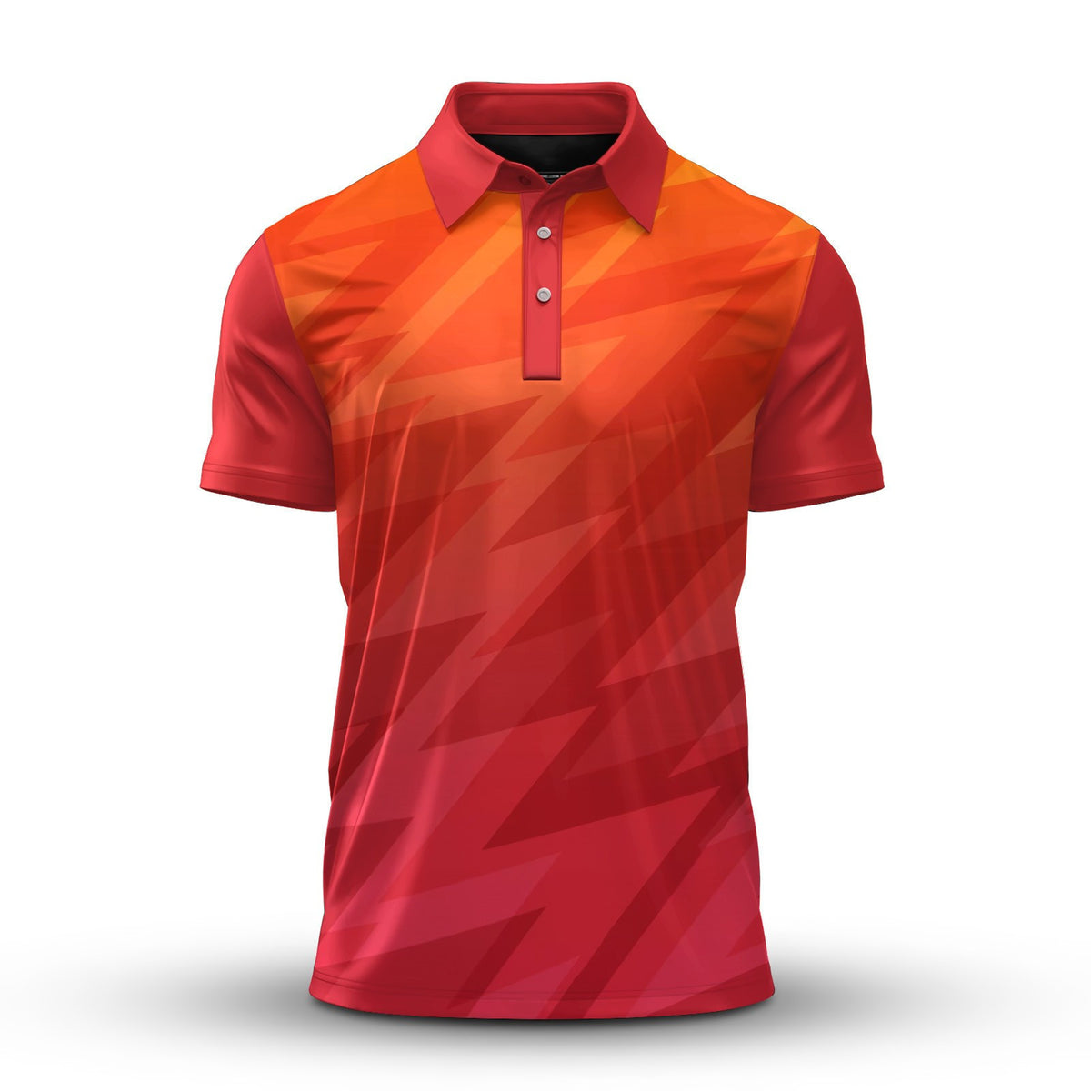 Orange Thunder Sporty Men Polo Shirt