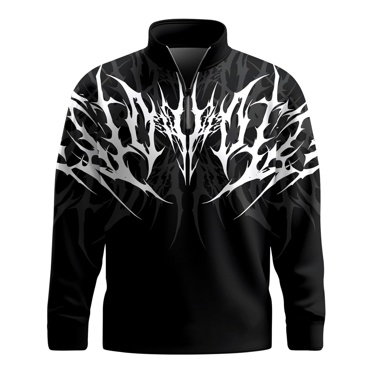 Black & White Tattoo 2026 Men Quarter-zip Pullover