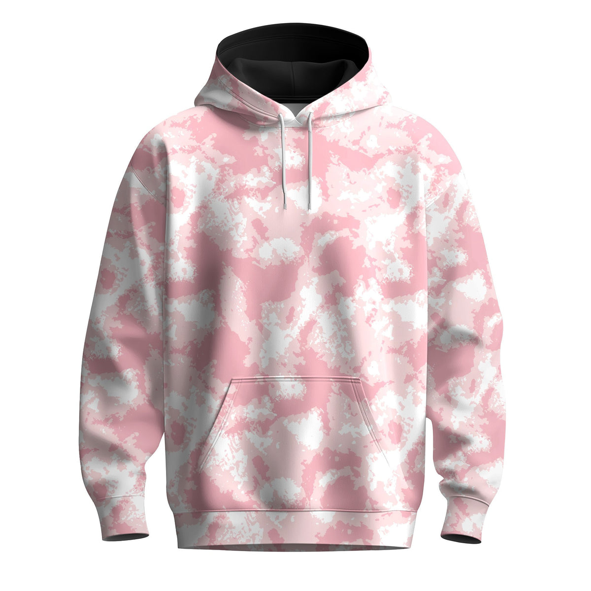 Pink Tie Dye Men Hoodie