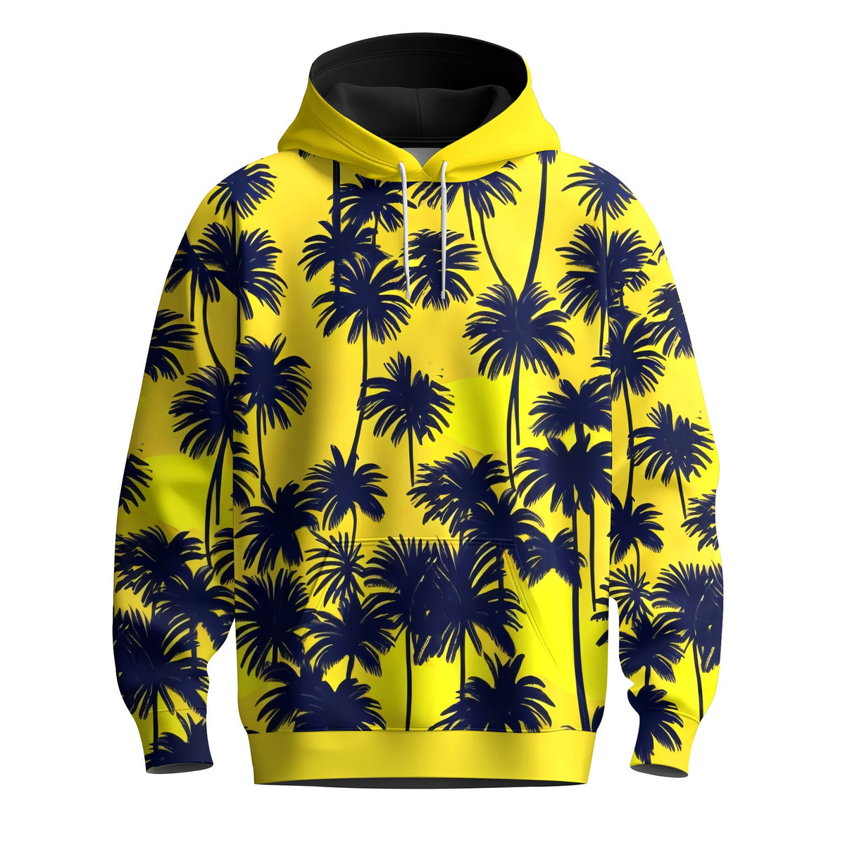 Yellow Black Palm 2026 Men Hoodie
