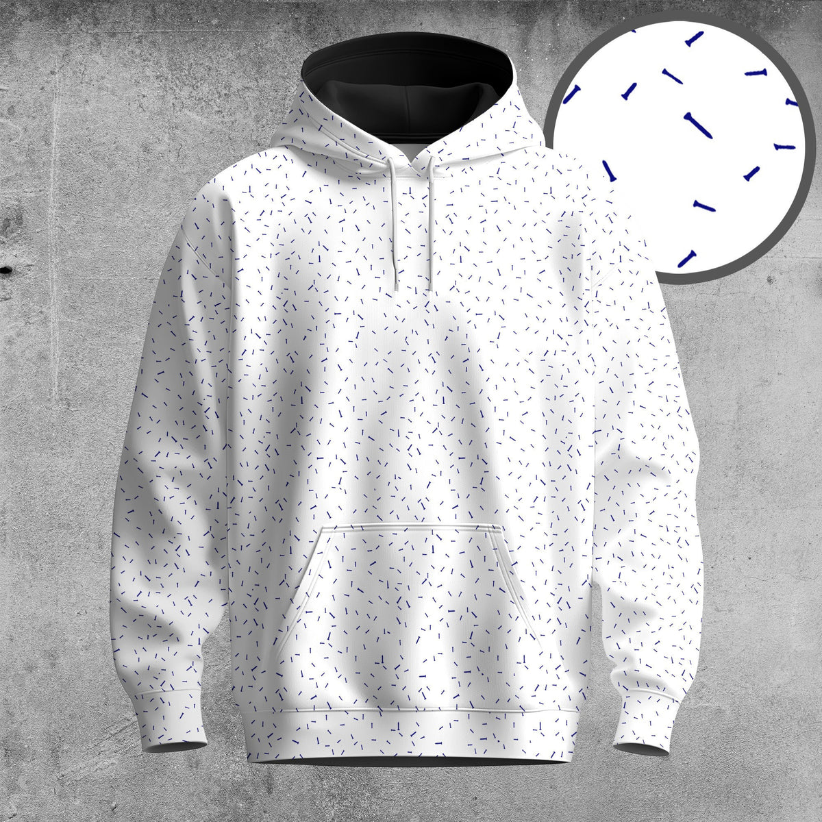 Blue Golf Tee Men Hoodie