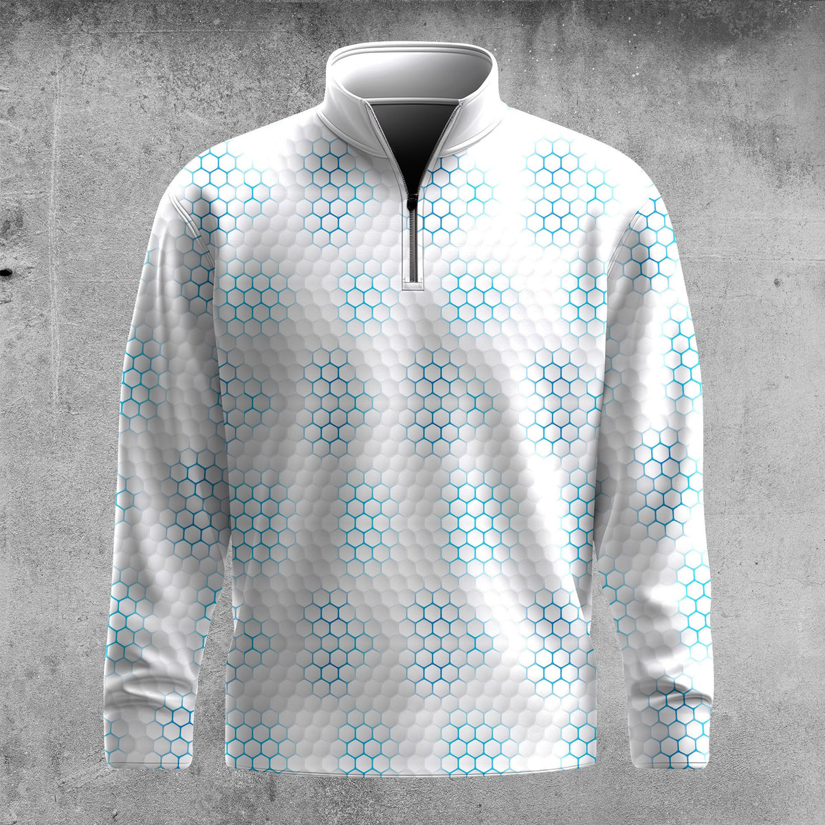 Golf Ball Pattern 2026 Men Quarter-zip Pullover