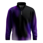 Black Purple 2026 Men Quarter-zip Pullover