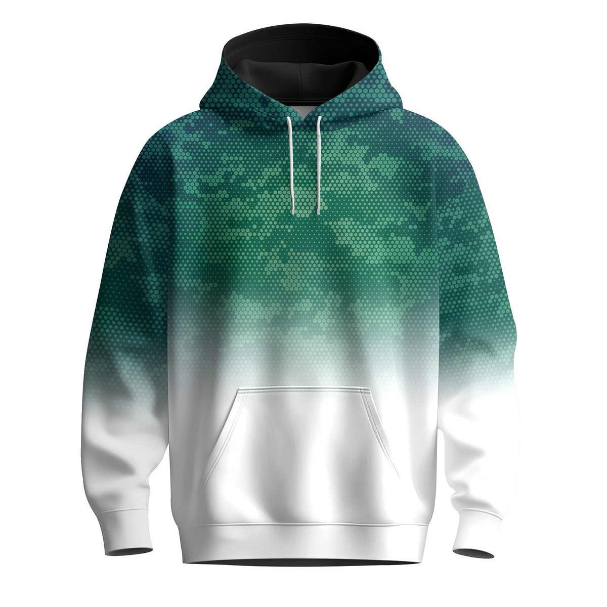 Green Half Camo Men Hoodie