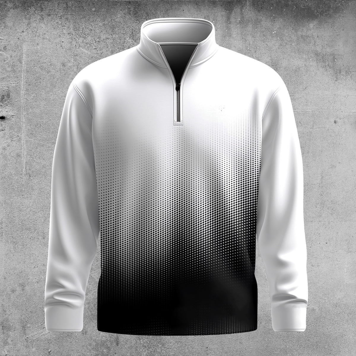 Black & White UA Style 2026 Men Quarter-zip Pullover