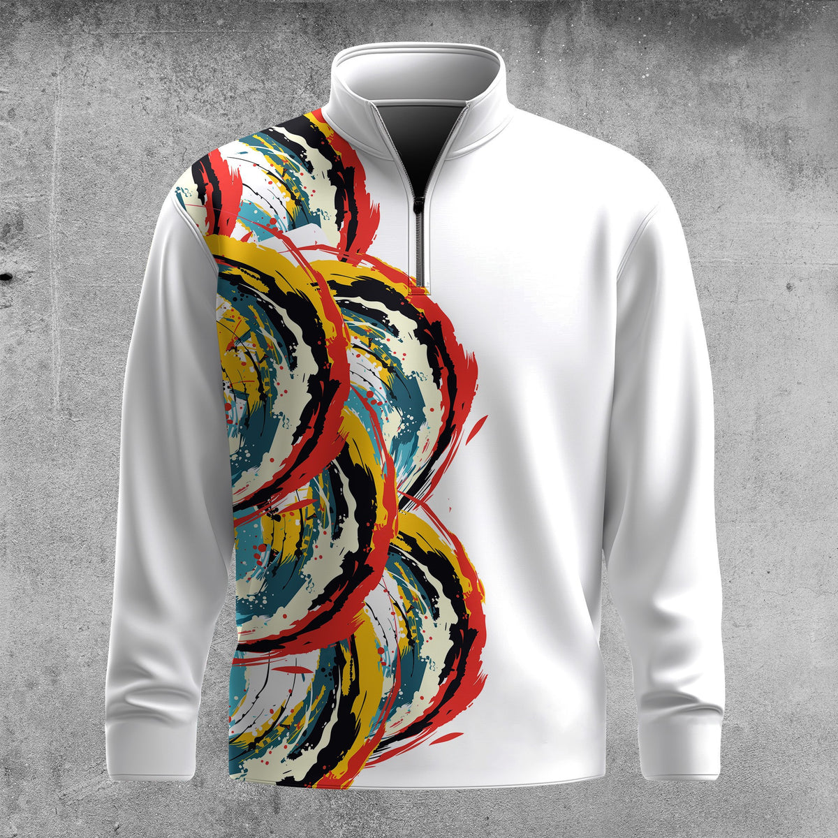 Color Wave 2026 Men Quarter-zip Pullover