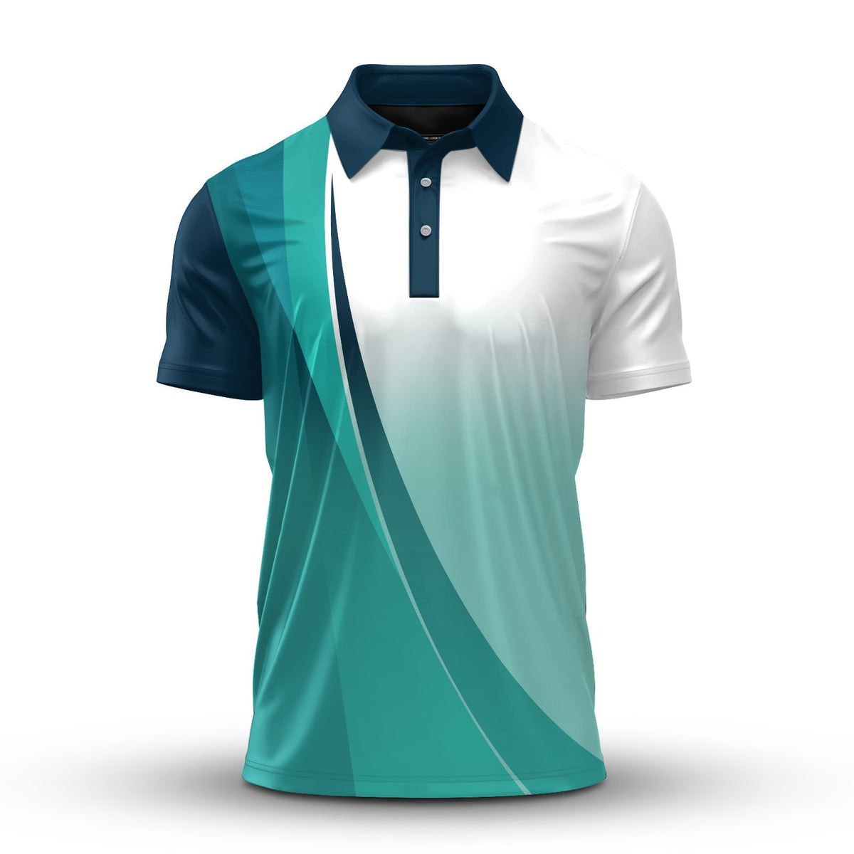 Cyan Curve 2026 Men Polo Shirt