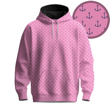 Pink Anchor Men Hoodie