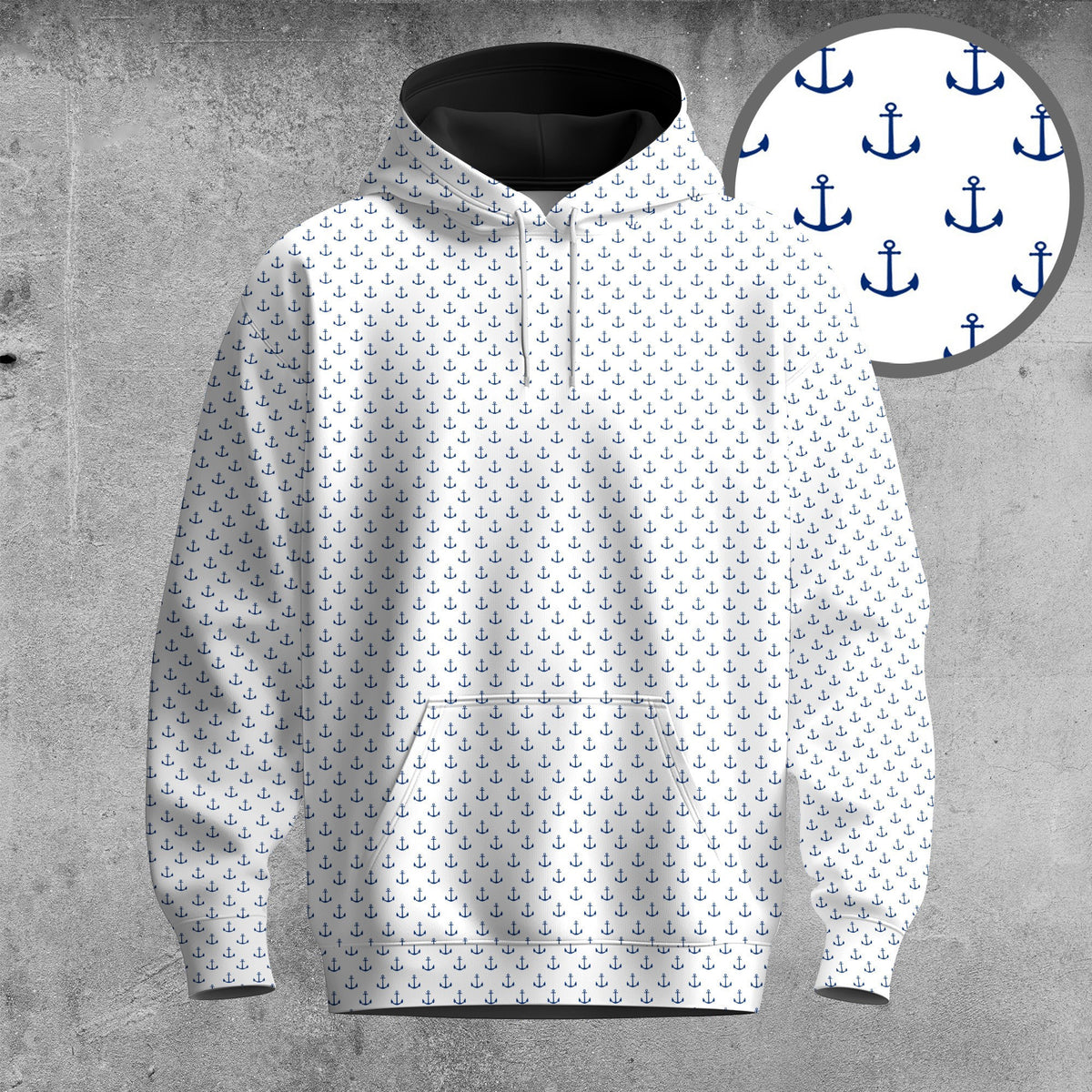 White Anchor 2026 Men Hoodie