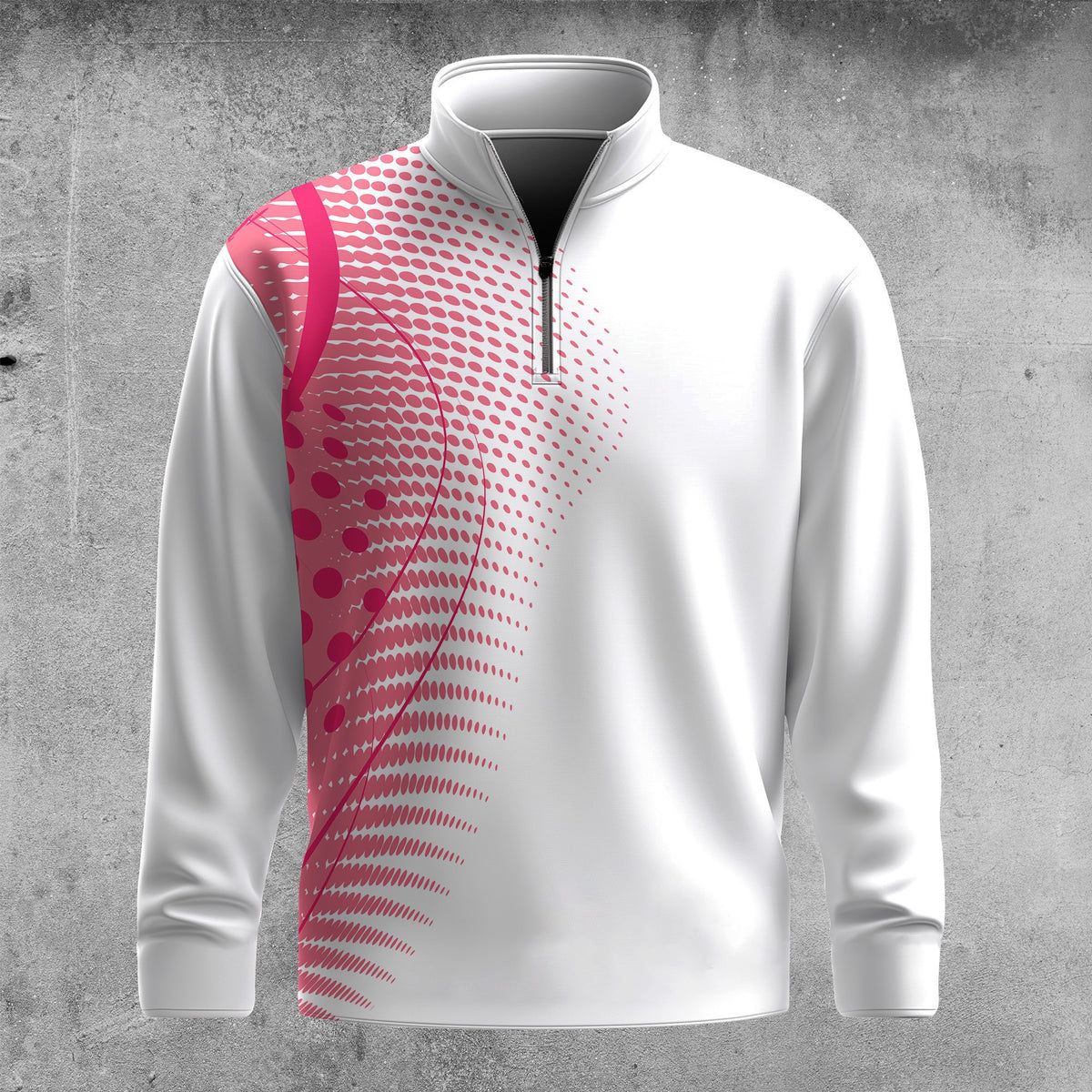 Pink Dynamic Men Quarter-zip Pullover