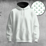 White Anchor Men Hoodie