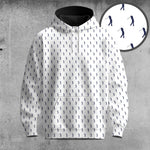 White Blue Golf Players 2026 Men Hoodie