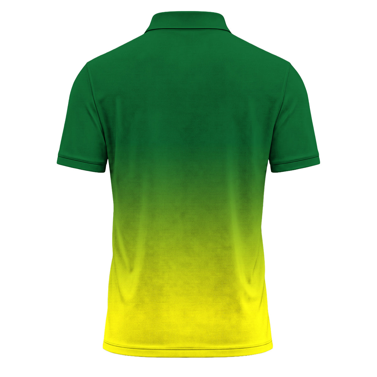 Gradient Green Yellow Men Polo Shirt
