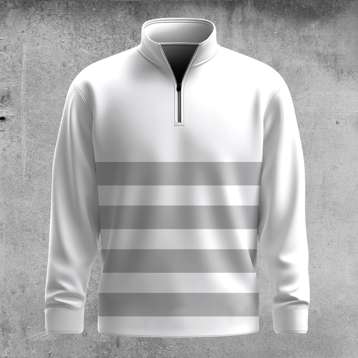 4 Lines 2026 White Men Quarter-zip Pullover