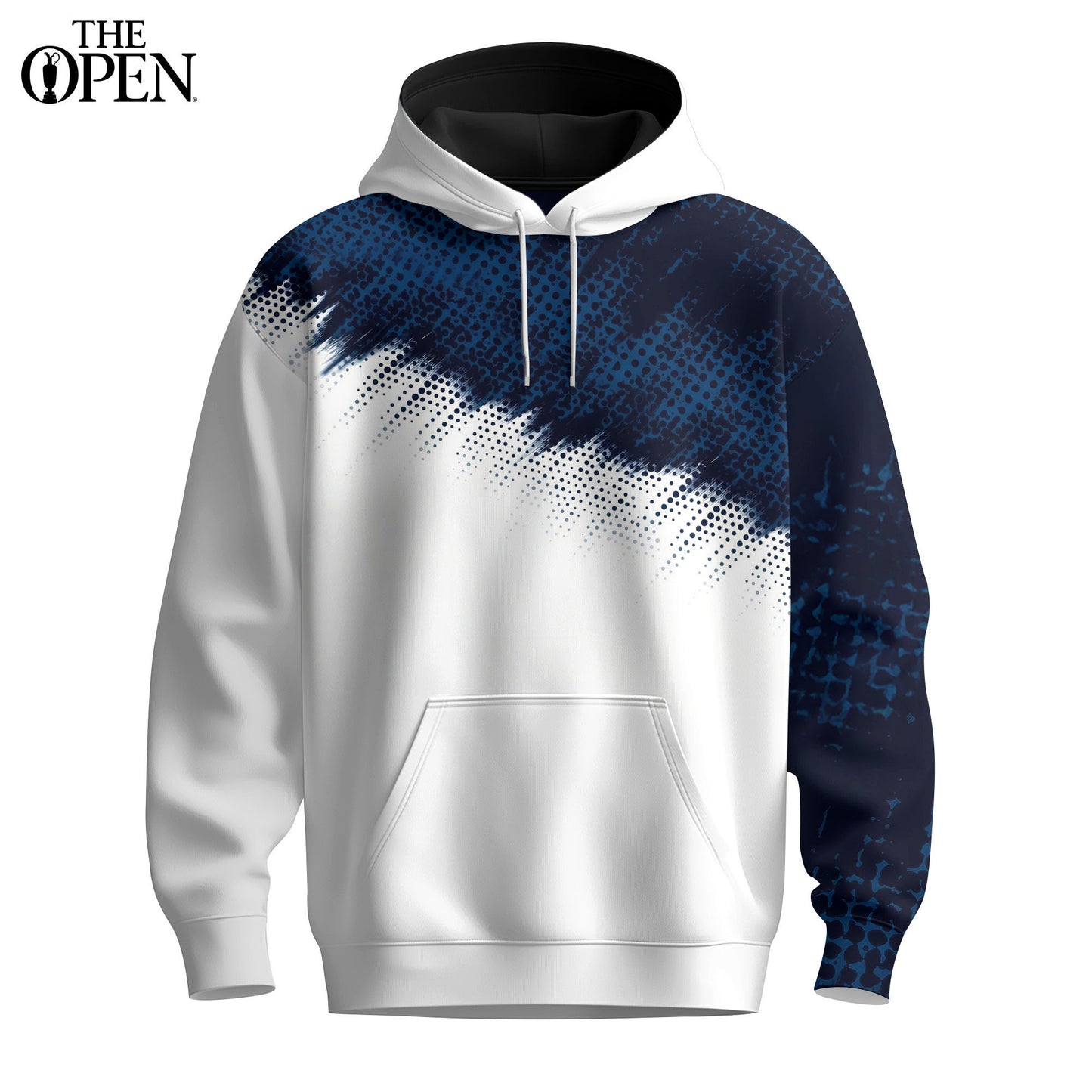 Blue Diagonal Sport Men Hoodie