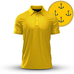 Yellow Blue Anchor 2026 Men Polo Shirt