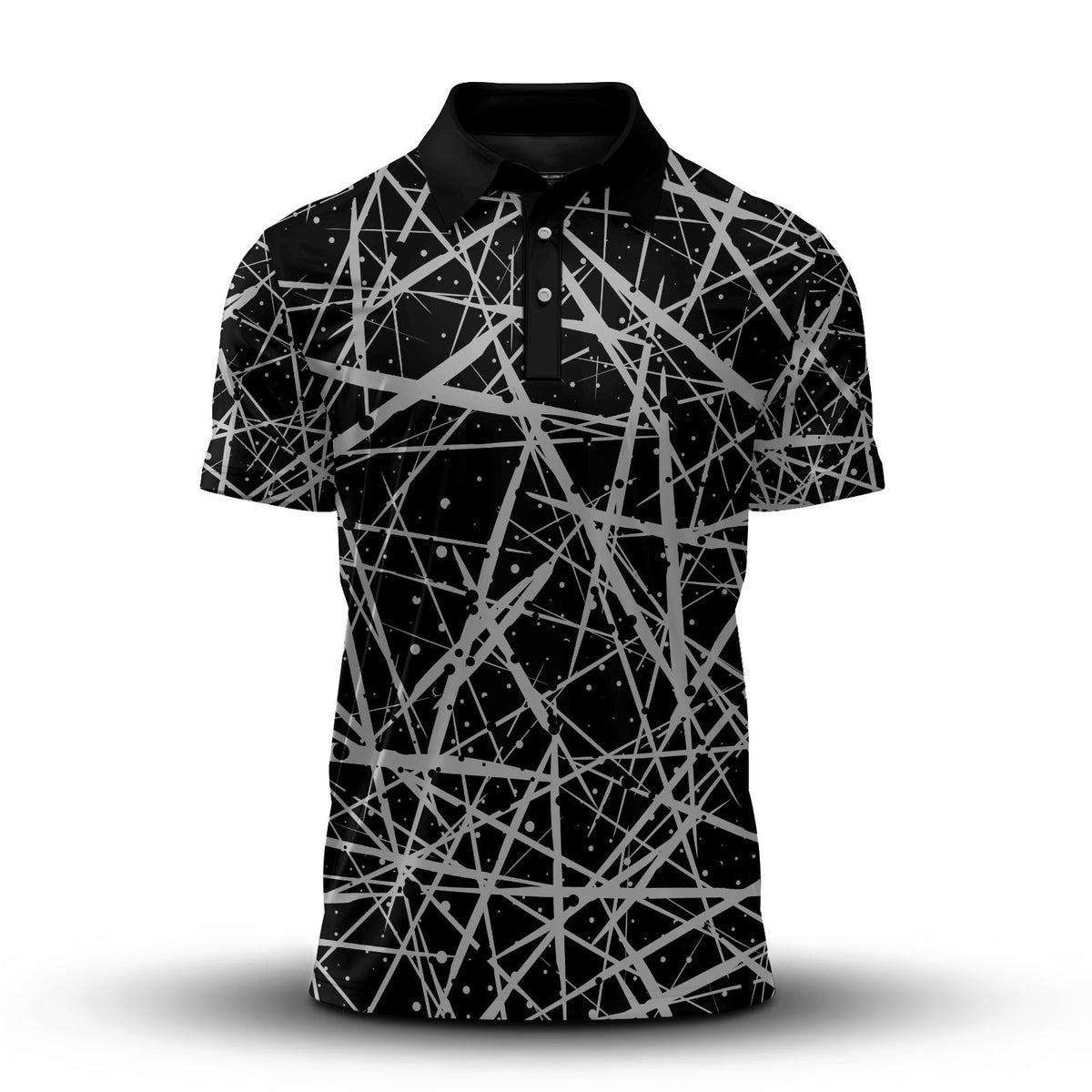 Loud Black Grey Men Polo Shirt