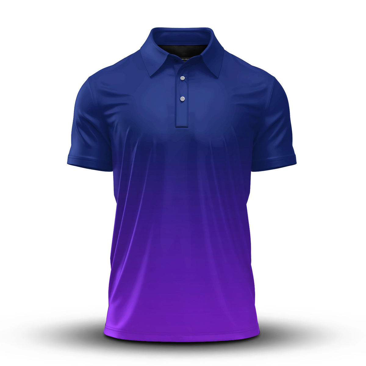 Gradient Blue Purple Men Polo Shirt