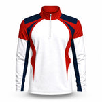 Red Blue White 2027 Men Quarter-zip Pullover
