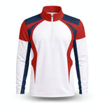 Red Blue White 2026 Men Quarter-zip Pullover