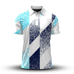 Cyan Dark Blue 2027 Men Polo Shirt