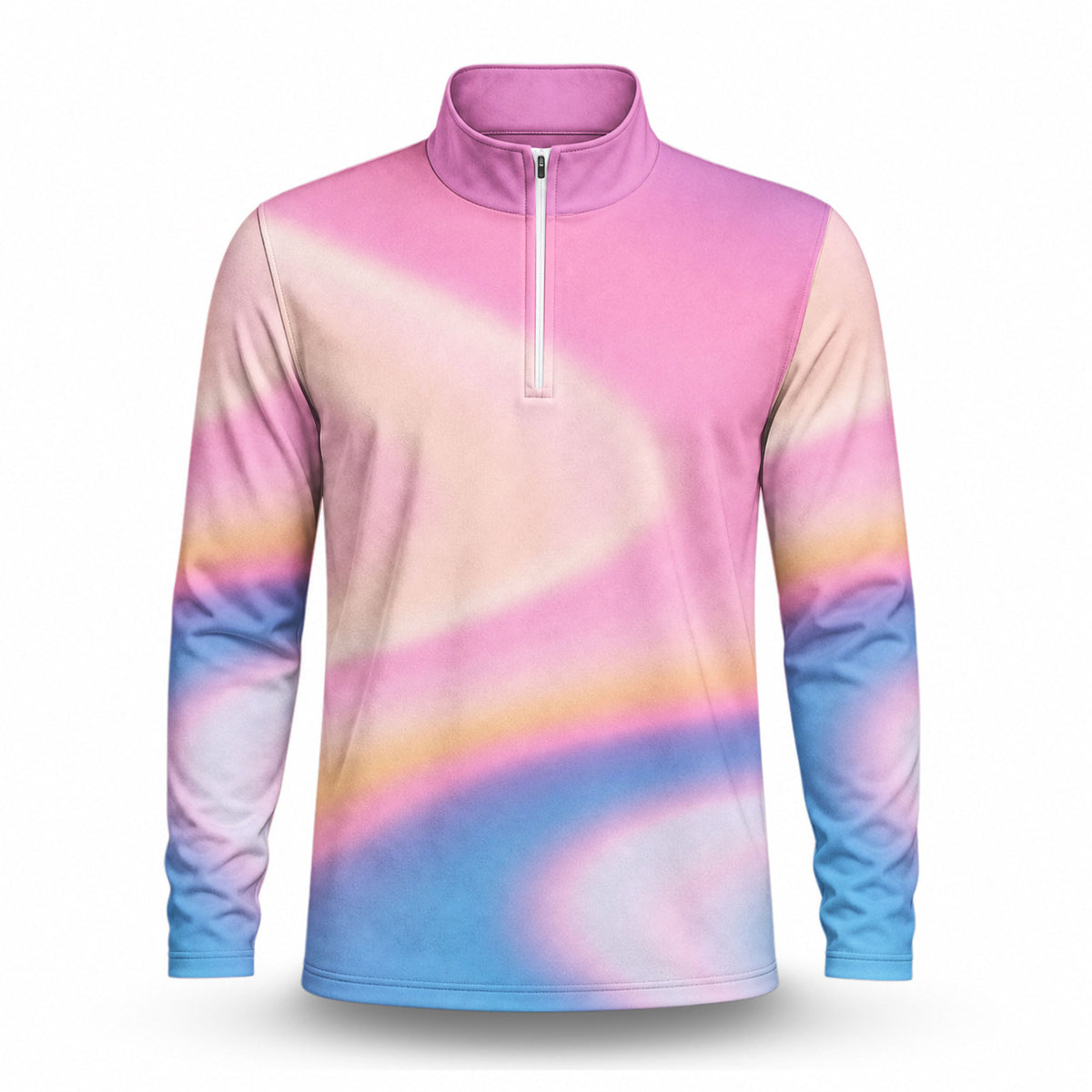 Loud Gradient Way Men Quarter-zip Pullover