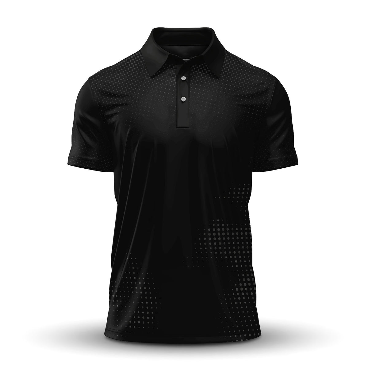 Dynamic Black Men Polo Shirt