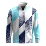 Cyan Dark Blue 2026 Men Quarter-zip Pullover
