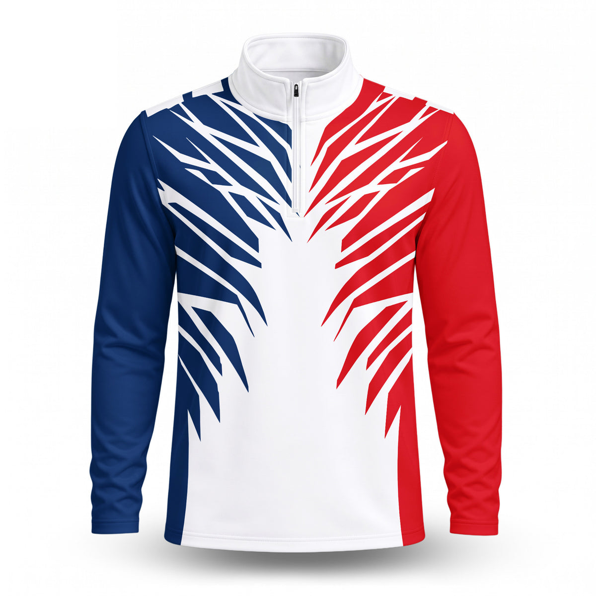 2027 Red Blue White Men Quarter-zip Pullover