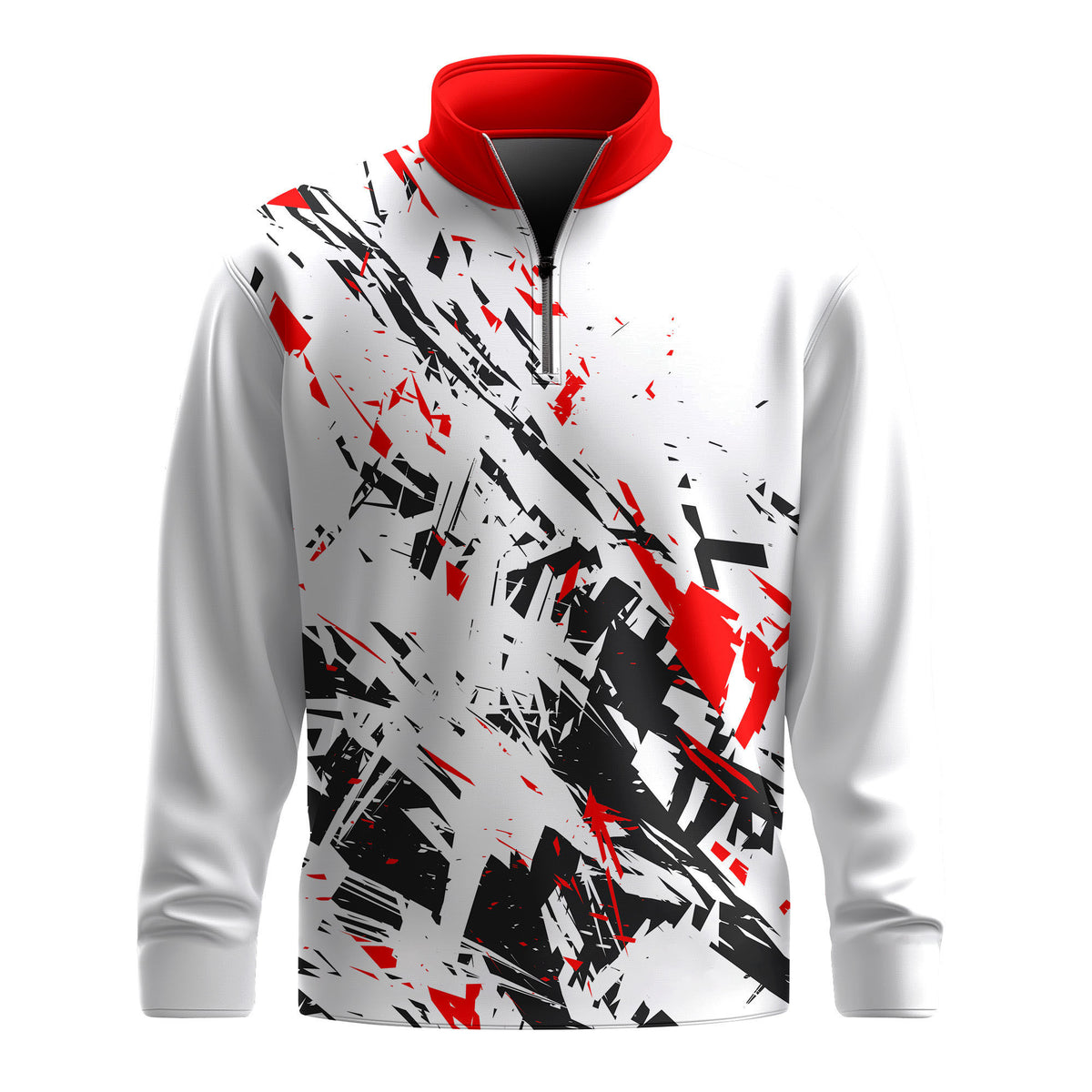 Sporty Loud Pattern 2026 Men Quarter-zip Pullover