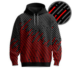 Circular Pattern Black Red 2026 Men Hoodie