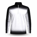 Gradient Black And White 2027 Men Quarter-zip Pullover