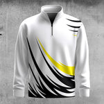 Black Yellow 2026 Sporty Men Quarter-zip Pullover