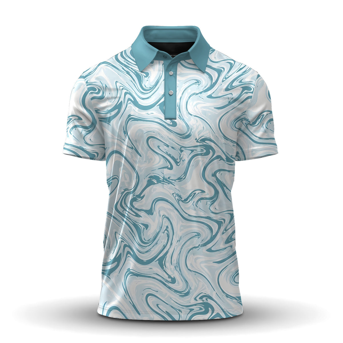 Water Surface Pattern Men Polo Shirt