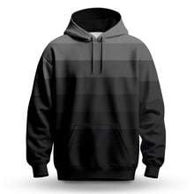 Black Horizontal Lines Gradient Men Hoodie
