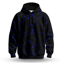 Blue Black Scratch Men Hoodie