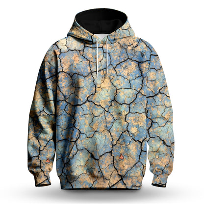 Surface Crack Men Hoodie