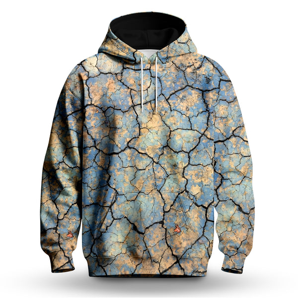 Surface Crack Men Hoodie
